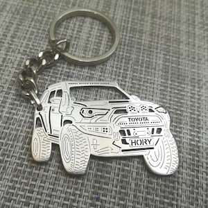 birthday gift Custom  Car Keychain with Personalized Name, Gift for Him, Personalized Fan Key Ring , 2018 Toyota TRD 4runner
