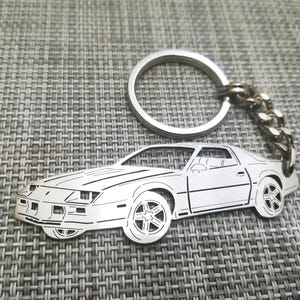 Llavero de coche para regalo de Navidad con nombre personalizado, regalo para él, llavero personalizado para fan, Chevrolet Camaro Z-28 1986