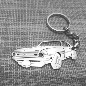 Llavero de coche para regalo de Navidad con nombre personalizado, regalo para él, llavero de fan personalizado, Chevrolet Camaro SS 350 1968