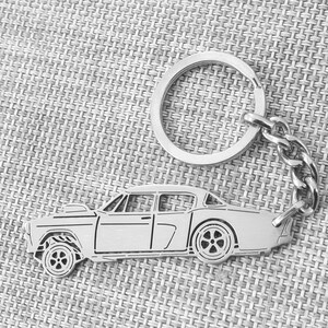 Christmas gifts car keychain  with Personalized Name, Gift for Him, Personalized Fan Key Ring , Chevy Gassers side