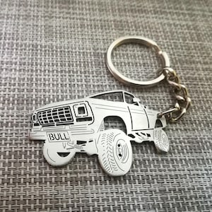 birthday gift Custom  Car Keychain with Personalized Name, Gift for Him, Personalized Fan Key Ring ,Ford 1979 truck