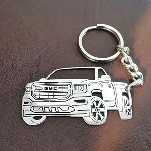 Christmas gifts car keychain  with Personalized Name, Gift for Him, Personalized Fan Key Ring , gmc new