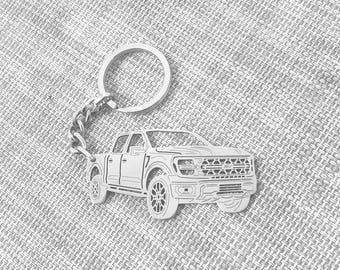 birthday gift for boyfriends car keychain  with Personalized Name, Gift for Him, Custom keychain , Ford F-150 2025 Tremor