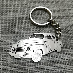 Weihnachtsgeschenke Auto-Schlüsselanhänger mit personalisiertem Namen, Geschenk für Ihn, personalisierter Fan-Schlüsselanhänger, 1946 Chevy Stylemaster zwei Tür