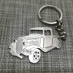 Weihnachtsgeschenke Auto-Schlüsselanhänger mit personalisiertem Namen, Geschenk für Ihn, personalisierter Fan-Schlüsselanhänger, Chevrolet 1935-Pickup