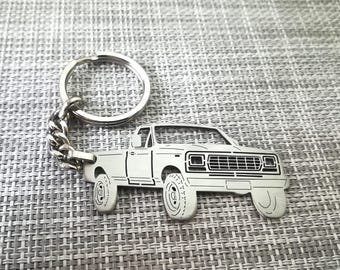 Geburtstagsgeschenk für Freunde Auto Schlüsselanhänger mit personalisierten Namen, Geschenk für ihn, benutzerdefinierte Schlüsselanhänger, Ford Bronco