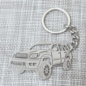 birthday gift Custom  Car Keychain with Personalized Name, Gift for Him, Personalized Fan Key Ring , Toyota 4Runner SR5 2005 Sport