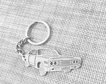 Christmas gifts car keychain  with Personalized Name, Gift for Him, Custom keychain , Mercury Parklane 1967 2 door