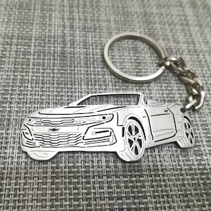 Christmas gifts car keychain  with Personalized Name, Gift for Him, Personalized Fan Key Ring ,2019 Chevrolet Camaro SS Convertible