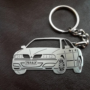 Geburtstagsgeschenk Kundenspezifisches Auto-Schlüsselanhänger mit personalisiertem Namen, Geschenk für Ihn, personalisierter Fan-Schlüsselanhänger, Ford mustang Coupé 1966