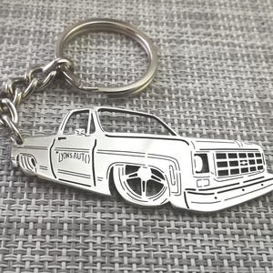 Christmas gifts car keychain  with Personalized Name, Gift for Him, Personalized Fan Key Ring ,chevrolet c10 1978