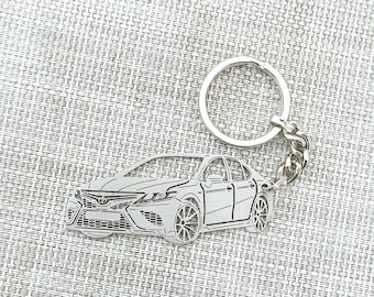 birthday gift for boyfriends car keychain  with Personalized Name, Gift for Him, Custom keychain , Toyota Camry 2022