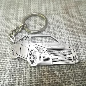 Llavero de coche con nombre personalizado, regalo de cumpleaños para novios, regalo para él, llavero personalizado, Cadillac CTSV 2015