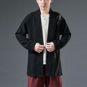 Black Kimono Jacket - Etsy