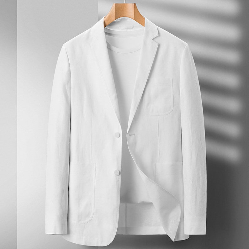 Men's Linen Suit Jacket 100 Linen Suit Jacket Etsy