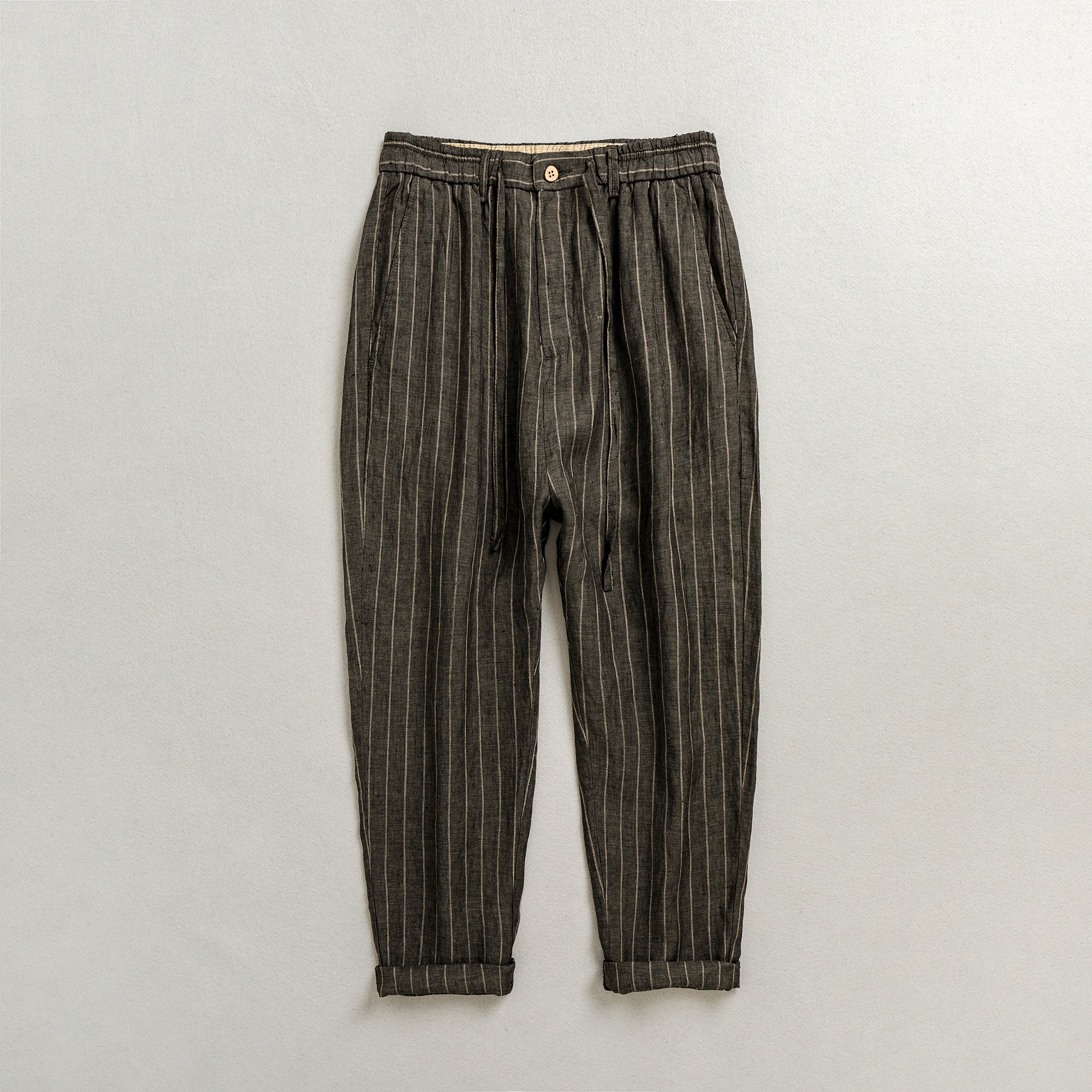 Black and grey 2025 striped pants