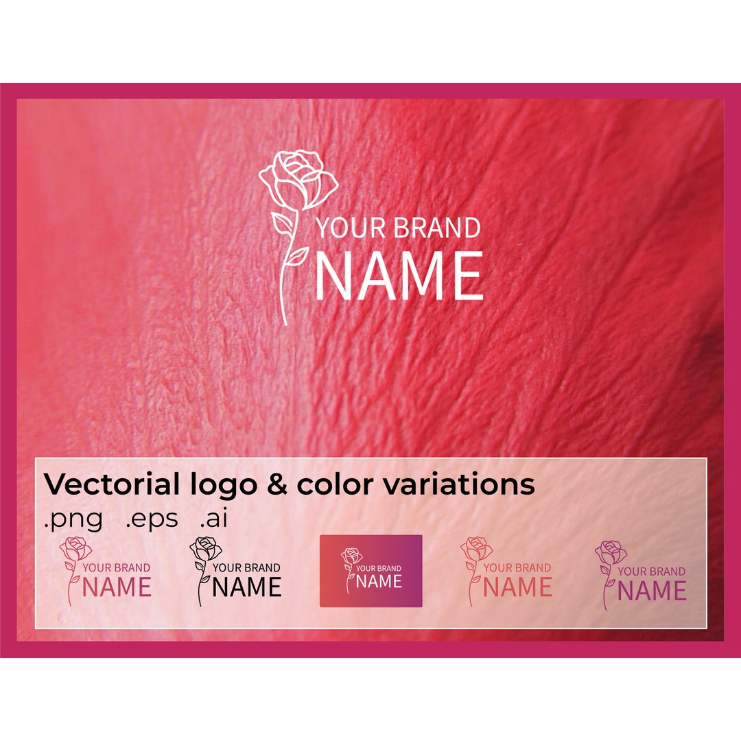 Logo Pinterest Rosa Modern Rose Logo: Red & Pink Gradient Vectorial Design (.eps .ai .png ...