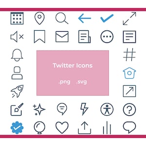 Twitter Social Media Vectorial Icons (.svg) Twitter Icons. Fully editable Twitter icons. User interface Twitter Icons vector icons format