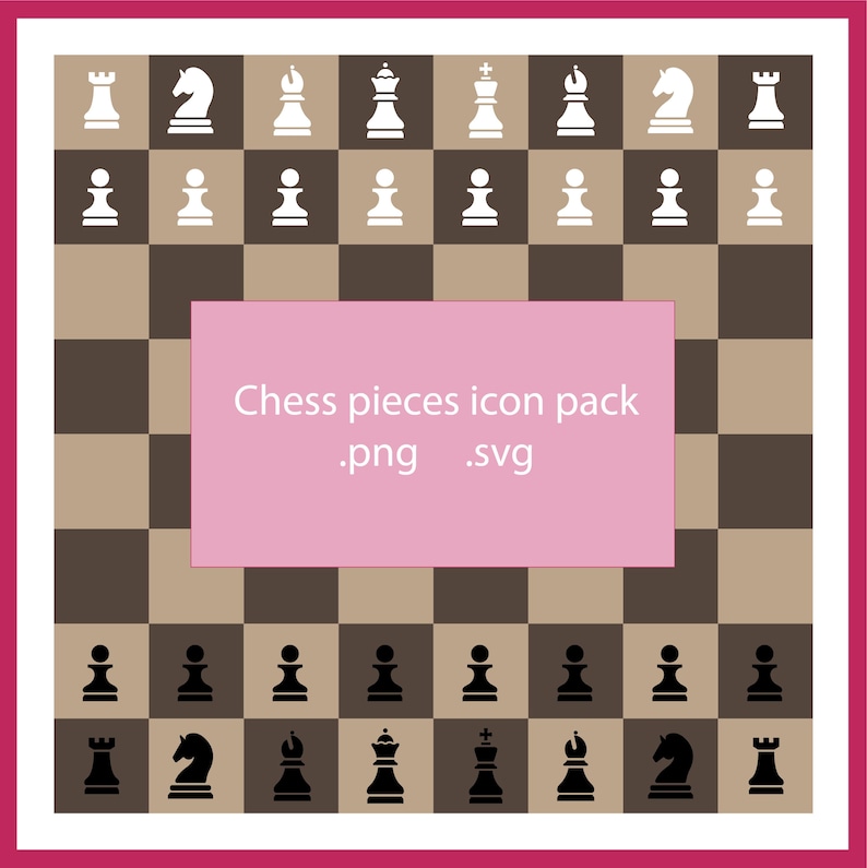 Chess Pieces Vectorial Icons Pack (.png and .svg) Bishop Icon, Knight ...