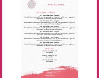 Lebenslauf Vorlage für die Kreativwirtschaft ( .pdf .idml .indd) Download Curriculum Vitae Vorlage für Kommunikations- und Kreativbüros