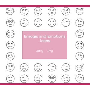 Vectorial Emogis emotions and expressions icons in svg Smile Icon Pack Fully Editable Emogi Icons. Emotions icons in vectorial format. Happy