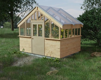 9' x 7' Small Greenhouse DIY Plans - Greenhouse Blueprint PDF - Easy Greenhouse Building Guide