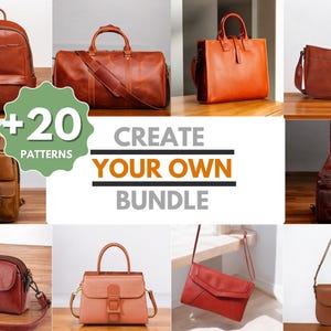 Leather Patterns | Leather Bag Pattern | PDF Leather Pattern | Beginner Pattern | Leather Templates | DIY Leather Patterns | Easy Patterns
