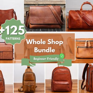 Leather Patterns | Leather Bag Pattern | PDF Leather Pattern | Beginner Pattern | Leather Templates | DIY Leather Patterns | Easy Patterns