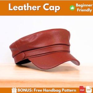 Leather Cap Pattern | Leather Pattern | PDF Leather Pattern | Leather Hat Pattern | Cap Pattern | Easy Hat Pattern | PDF Pattern