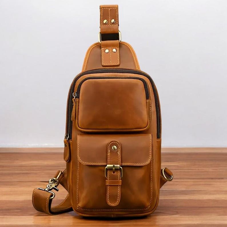Leder Schnittmuster | Ledertasche Muster | PDF Leder Schnittmuster | Anfängermuster | Leder Vorlagen | DIY Leder Muster | Einfache Muster Bild 5