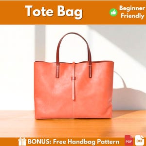 Tote Bag Pattern | Leather Pattern | PDF Leather Pattern | Bag Pattern | Easy Tote Bag Pattern | Leather Template | PDF Download