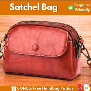 Motif de sac cartable en cuir | Motif cuir | Patron en cuir PDF | Modèle de sac | Modèle de sac cartable | Patron pour débutant | Téléchargement PDF