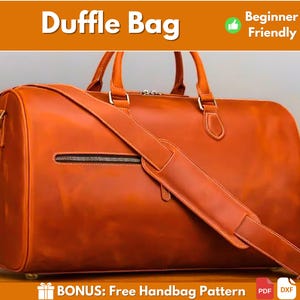 Leather Duffle Bag Pattern | Leather Pattern | Duffle Bag | Leather Bag Pattern | Travel Bag Pattern | Leather DIY | Large Bag Pattern