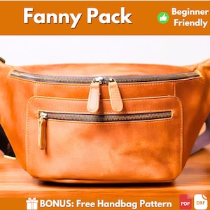 Leder Bauchtasche Muster | Leder Muster | Leder Gürteltasche Muster | Sling Bag Muster | Umhängetasche Muster | Gürteltasche Muster