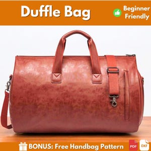 Leather Duffle Bag Pattern | Leather Pattern | Duffle Bag | Leather Bag Pattern | Travel Bag Pattern | Leather DIY | Large Bag Pattern