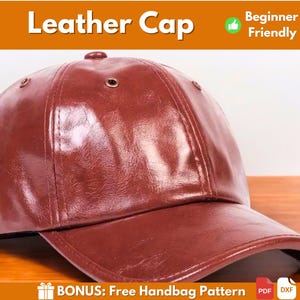 Baseball Cap Pattern | Leather Cap Pattern | Leather Pattern | PDF Leather Pattern | Leather Hat Pattern | Easy Hat Pattern | PDF Pattern