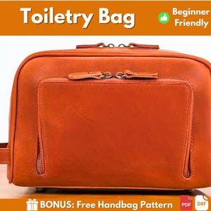 Kulturbeutel Muster | Leder Muster | Anfängermuster | Kulturtasche aus Leder | Kleine Tasche Muster | Ledertasche Muster | PDF-Download