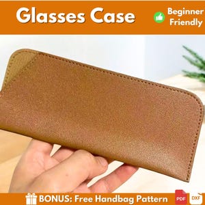 Leather Simple Glasses Case Pattern | Leather Pattern | PDF Leather Pattern | Case Pattern | Glasses Case Pattern | Instant Download