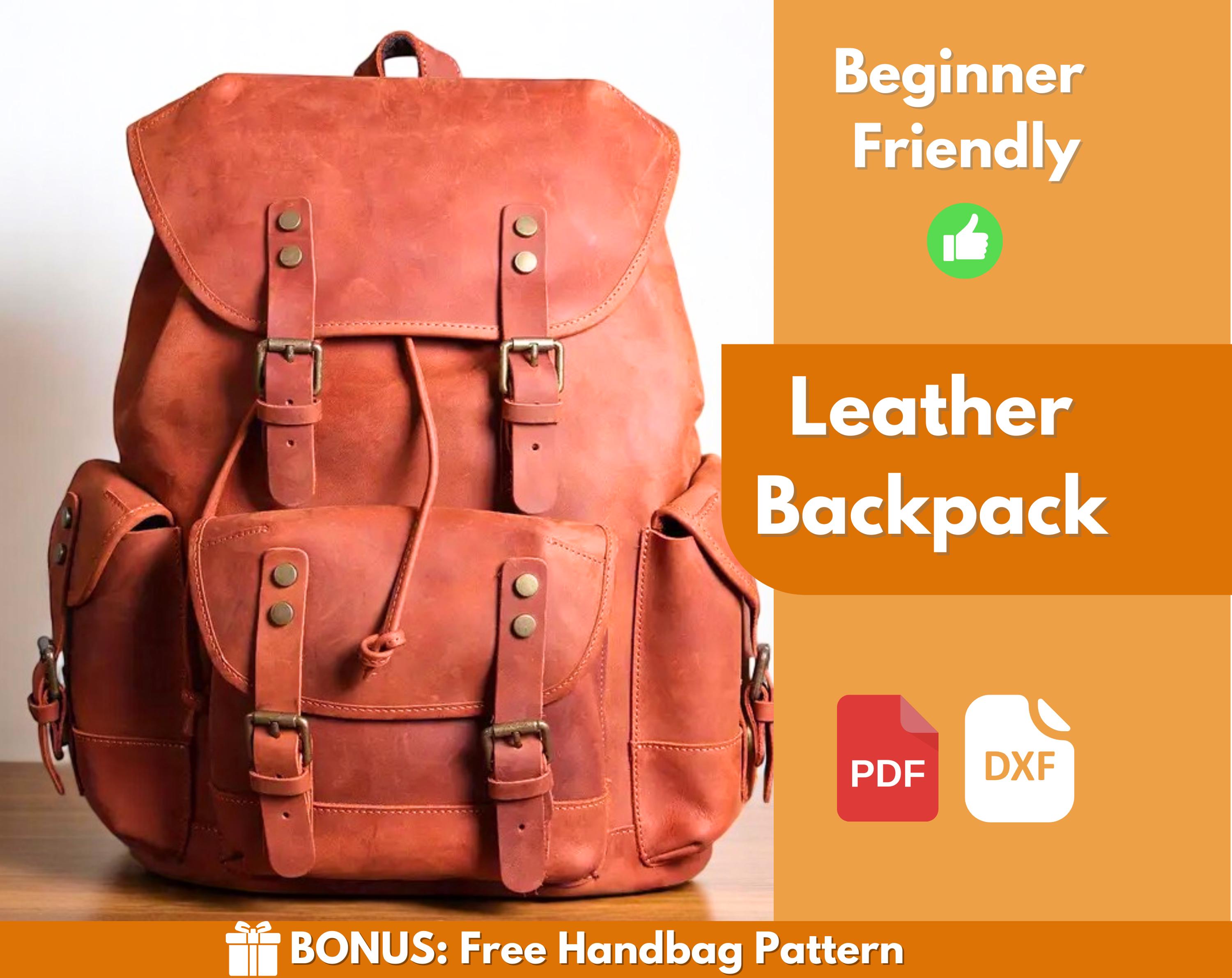 Tooled Leather Backpack - Etsy