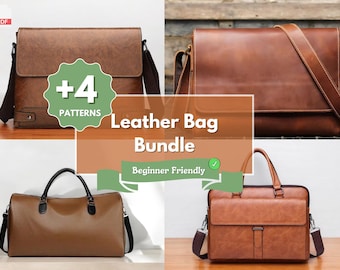 Leather Bag Pattern | Leather Pattern | PDF Leather Pattern | Crossbody Bag Pattern | Laptop Bag Pattern | Leather Briefcase Pattern