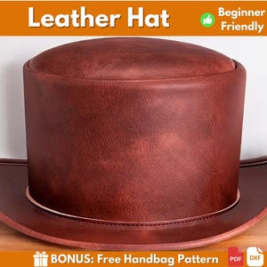 Leather Hat Pattern | Hat Pattern | Leather Pattern | PDF Leather Pattern | PDF Leather Hat Pattern | Easy Hat Pattern | PDF Pattern