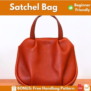 Leather Satchel Bag Pattern | Leather Pattern | PDF Leather Pattern | Bag Pattern | Satchel Bag Pattern | Beginner Pattern | PDF Download