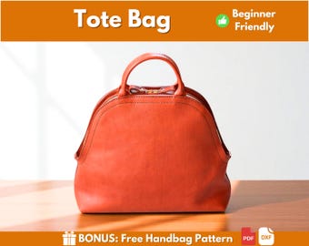 Tote Bag Pattern | Leather Pattern | PDF Leather Pattern | Bag Pattern | Easy Tote Bag Pattern | Leather Template | PDF Download