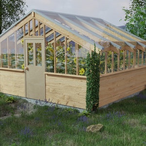 16' x 14' Greenhouse DIY Plans - Greenhouse Blueprint PDF - Easy Greenhouse Building Guide