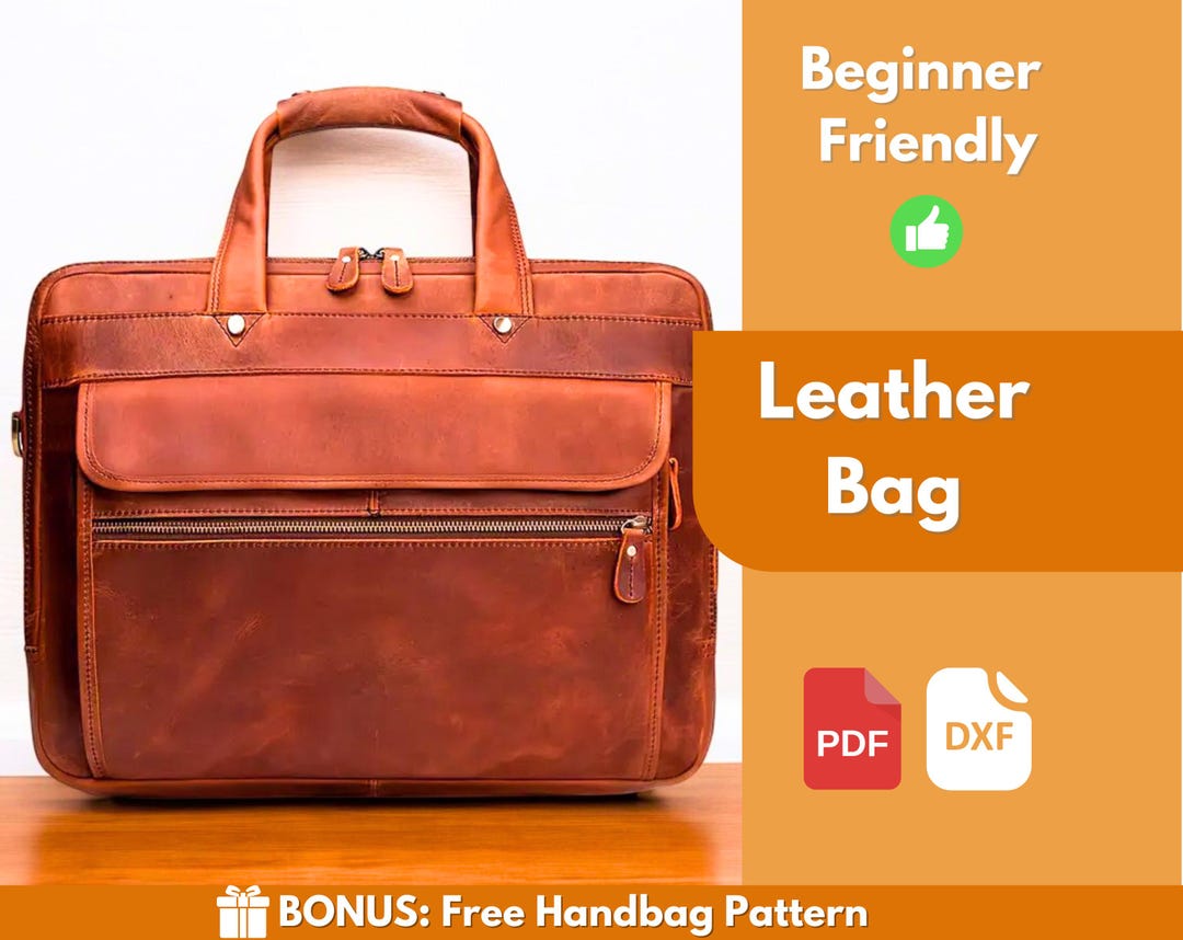 Leather Bag Pattern Leather Pattern PDF Leather Pattern Bag