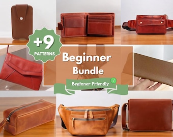 Leder Schnittmuster | Einfache Muster | PDF Leder Schnittmuster | Anfängermuster | Leder Vorlagen | DIY Leder Schnittmuster | Sofortdownload