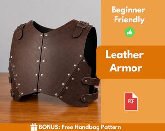 Leather Armor Pattern | Leather Pattern | PDF Leather Pattern | Costume Pattern | Cosplay Pattern | Beginner Pattern | PDF Download