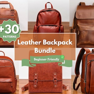 Tooled Leather Backpack - Etsy