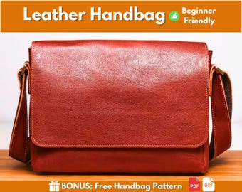Leather Handbag Pattern | Leather Pattern | Beginner Pattern | Leather DIY | Leather Bag Pattern | Crossbody Bag Pattern | PDF Download
