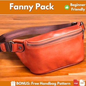 Leder Bauchtasche Muster | Leder Muster | Leder Gürteltasche Muster | Sling Bag Muster | Umhängetasche Muster | Gürteltasche Muster